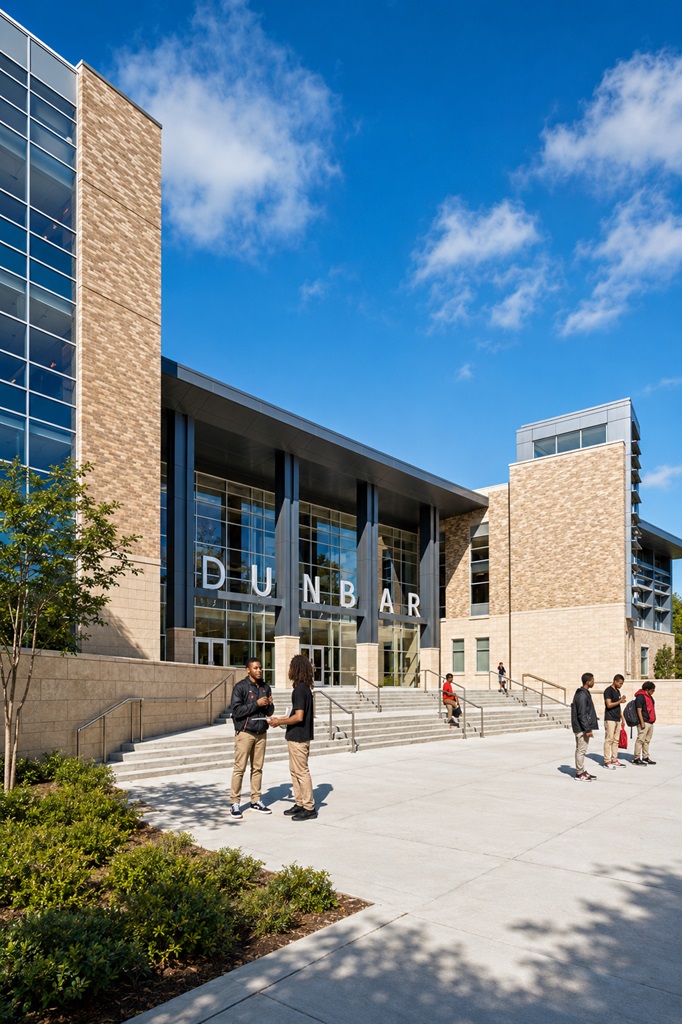 Dunbar Aquatic Center Washington DC FontanaShowers commercial fixture project