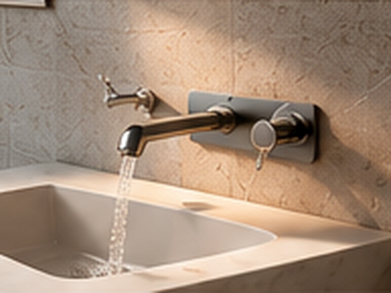 Bathroom and commercial faucet 3D rendering