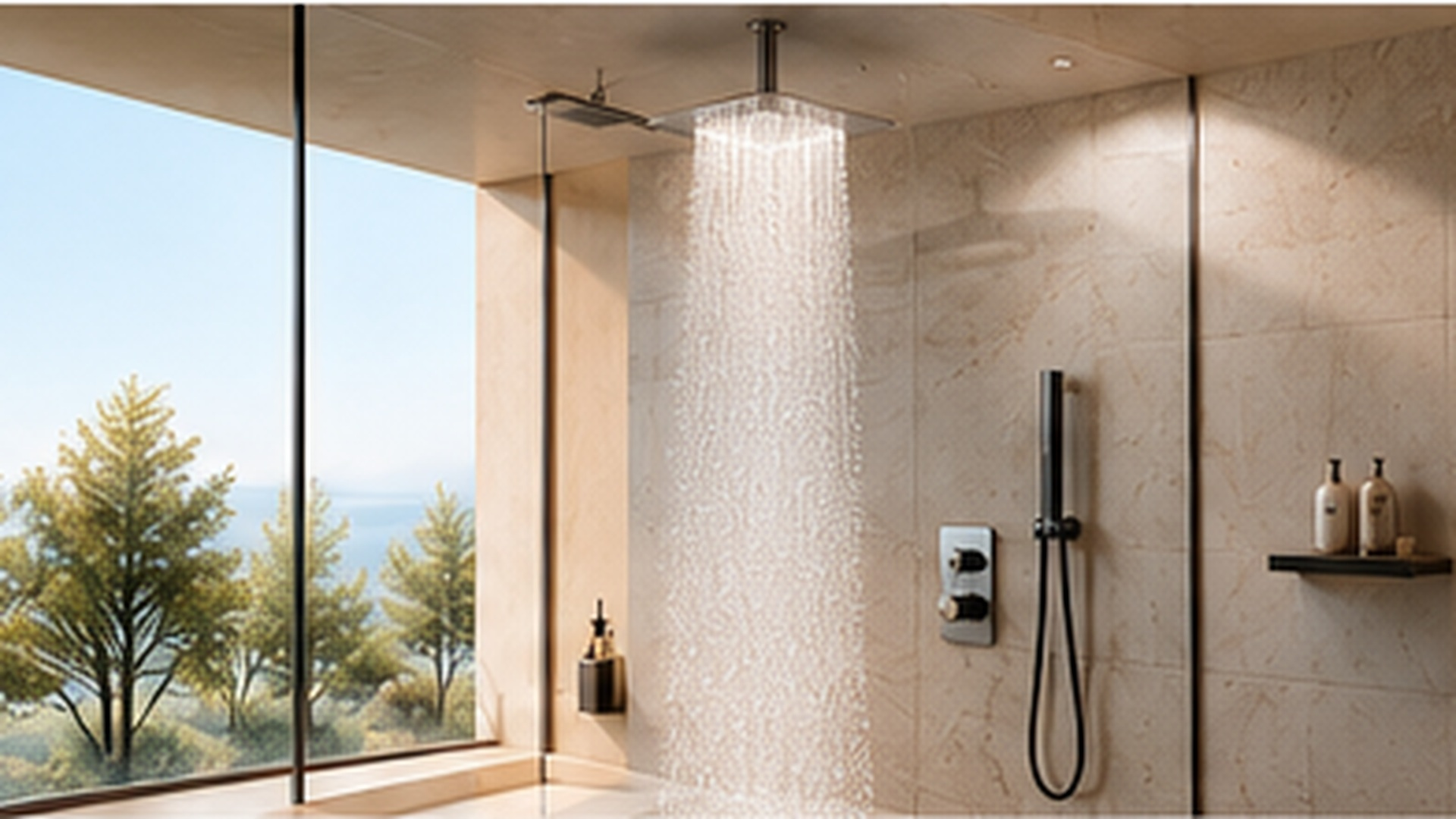 Luxury FontanaShowers 3D shower system visualization