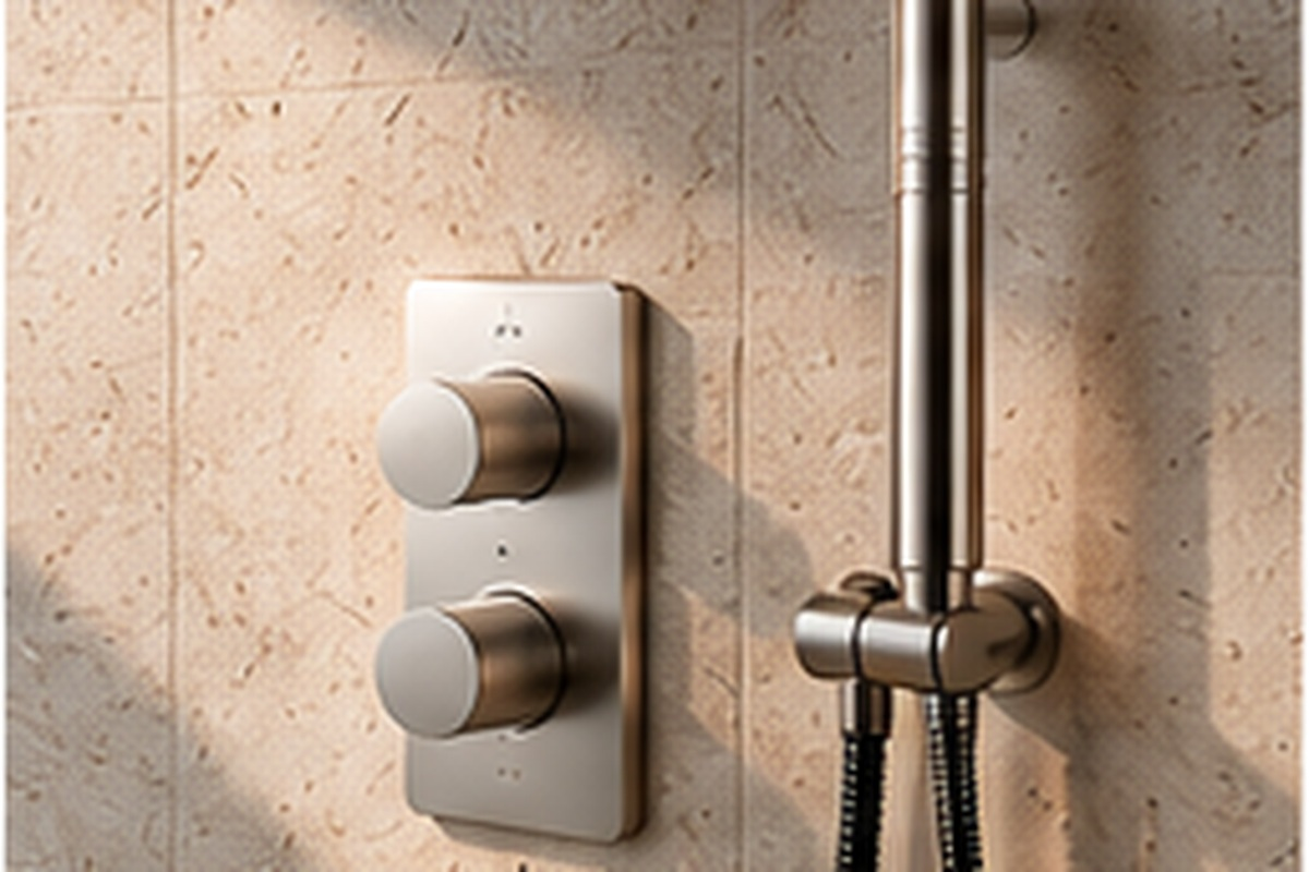 Luxury shower control and handheld 3D visualization