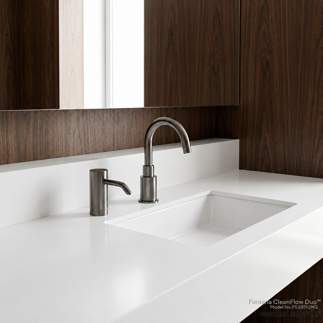 Brushed nickel automatic soap dispenser series