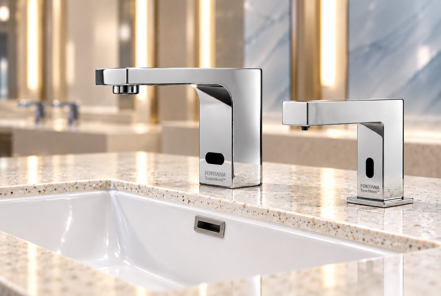 Fontana FS18124 touchless faucet and automatic soap dispenser