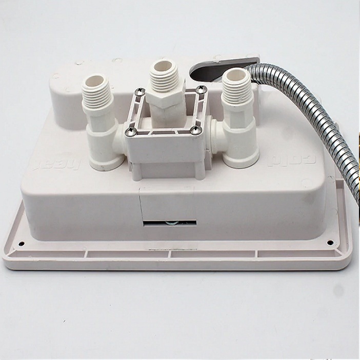 Fontana RV white travel exterior hand-shower kit installation