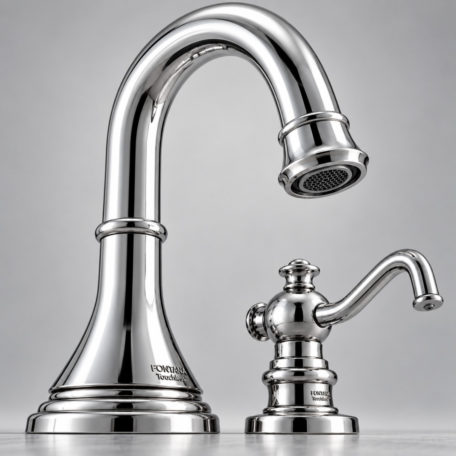 Commercial sensor faucet supporting no-touch handwashing in shared washrooms
