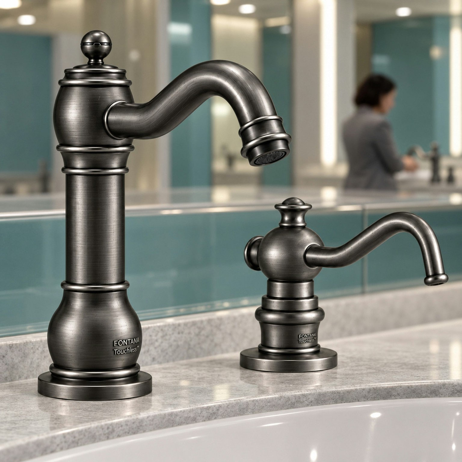 Commercial automatic faucet false activation and detection zone control