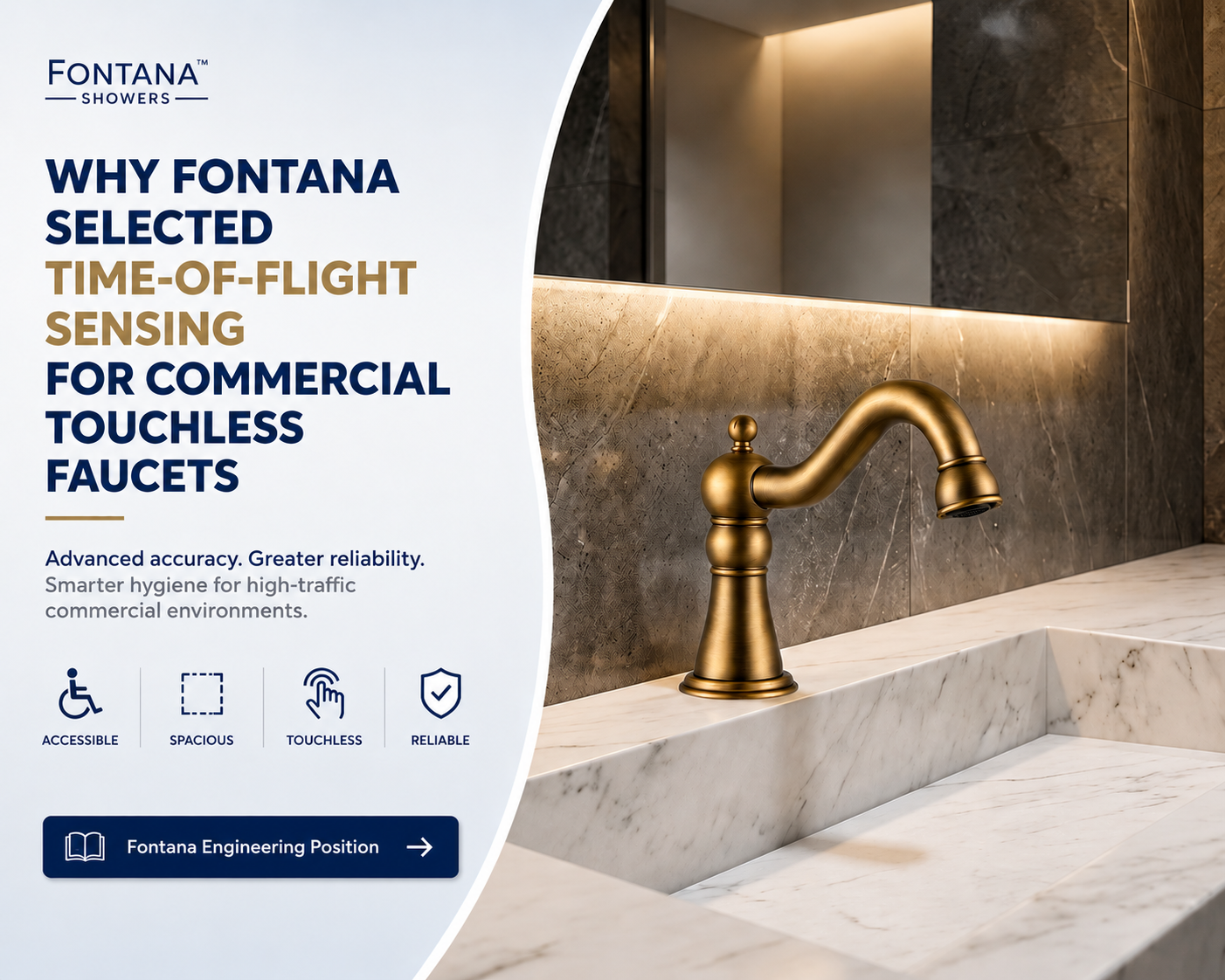 Why Fontana Selected Time-of-Flight Sensing for Commercial Touchless Faucets