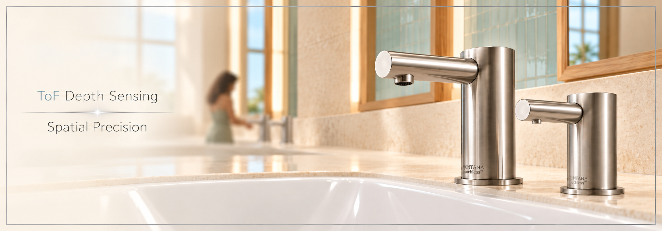 FontanaShower tof touchless faucet brushed nickel