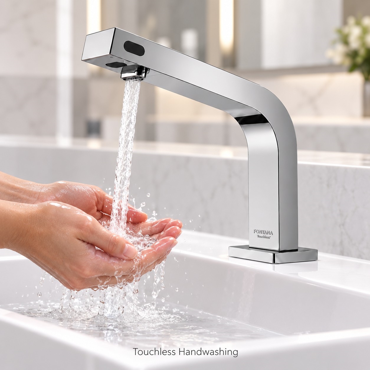 Commercial automatic faucet false activation and detection zone control
