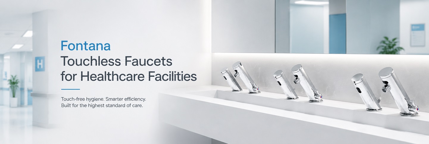 Touchless faucets for healthcare facility management
