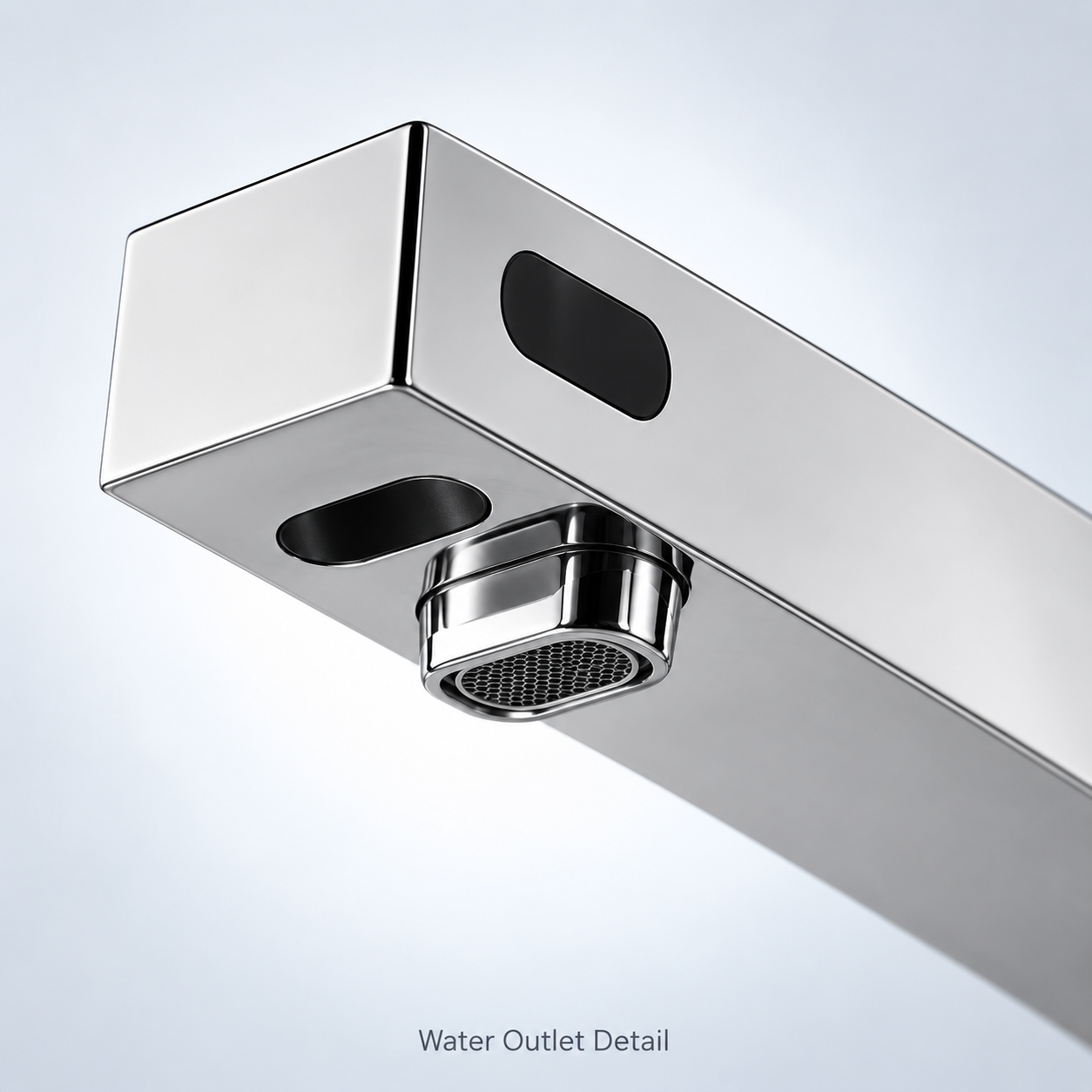 Commercial sensor faucet supporting automatic water shutoff in shared washrooms