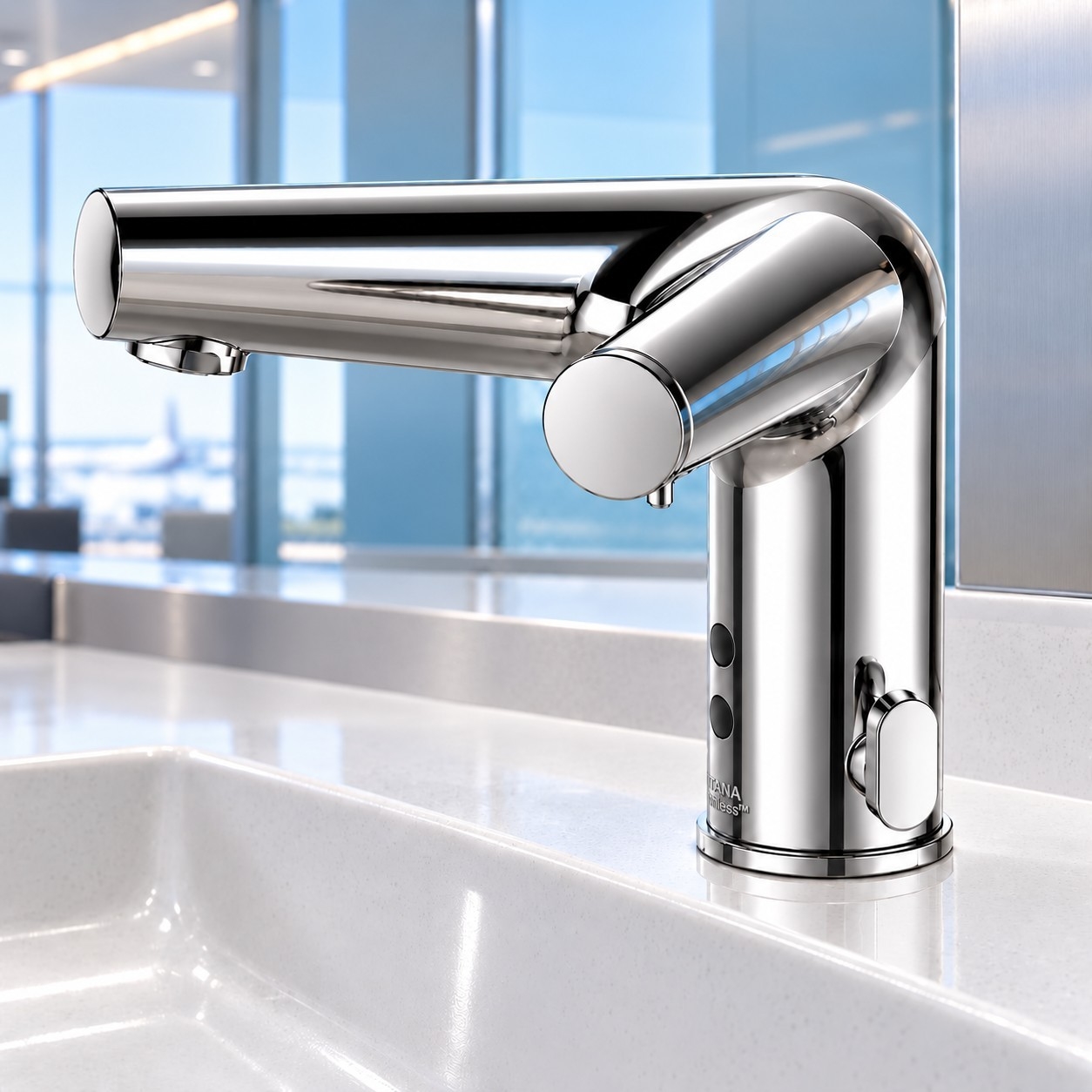 Touchless faucet placement and basin coordination reference