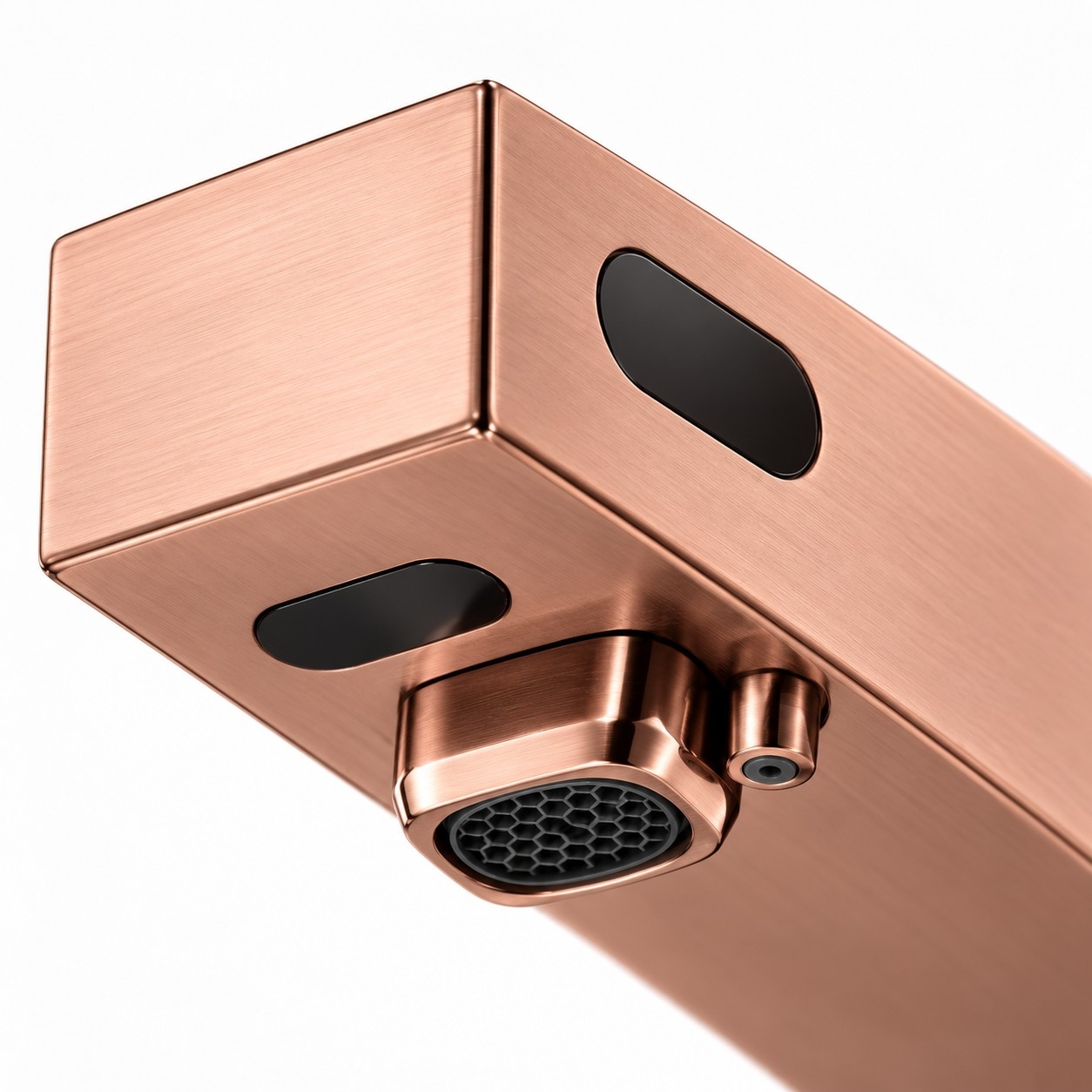 Rose gold finish automatic sensor water and soap dispenser fixture