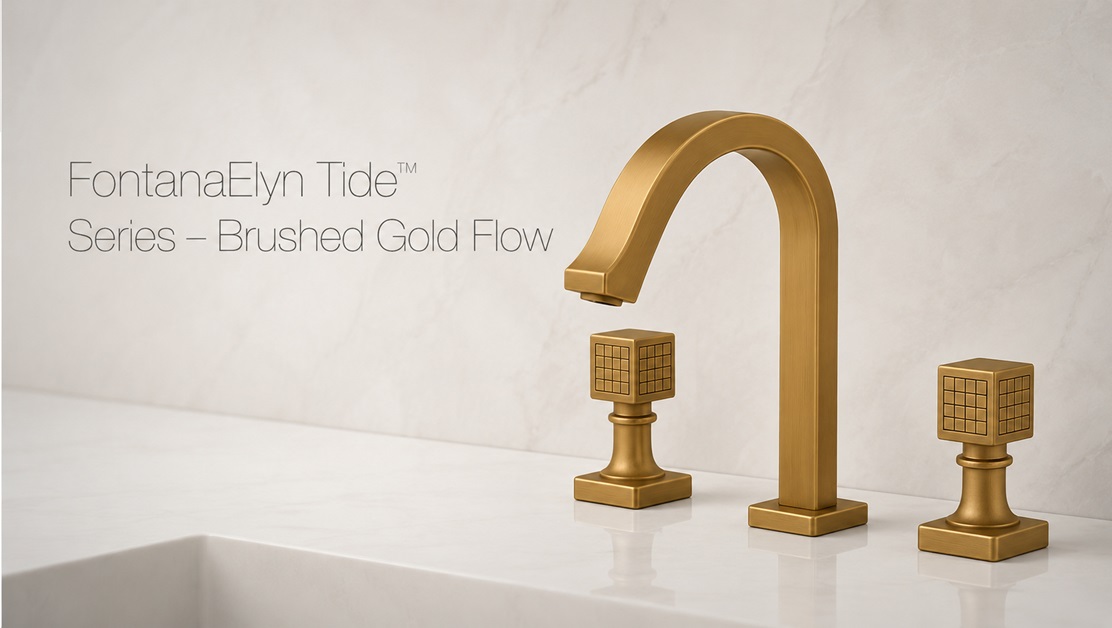 FontanaElyn Tide™ Series – Brushed Gold Flow