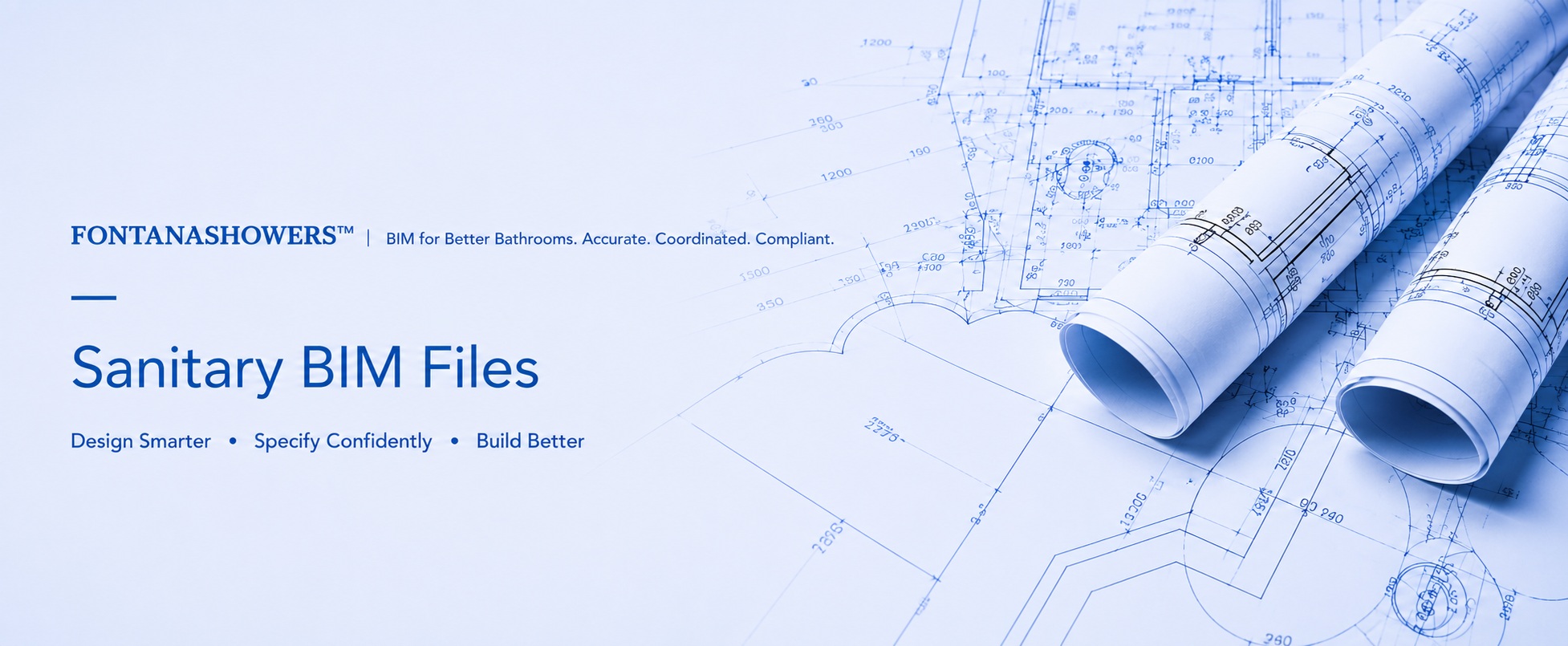 FontanaShowers sanitary BIM files and technical drawings for coordinated plumbing design, architectural specification, and compliant AEC project delivery