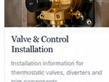 Shower mixer valve installation detail