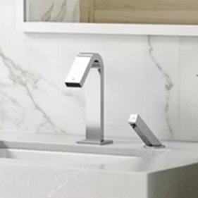 Modern chrome bathroom faucets