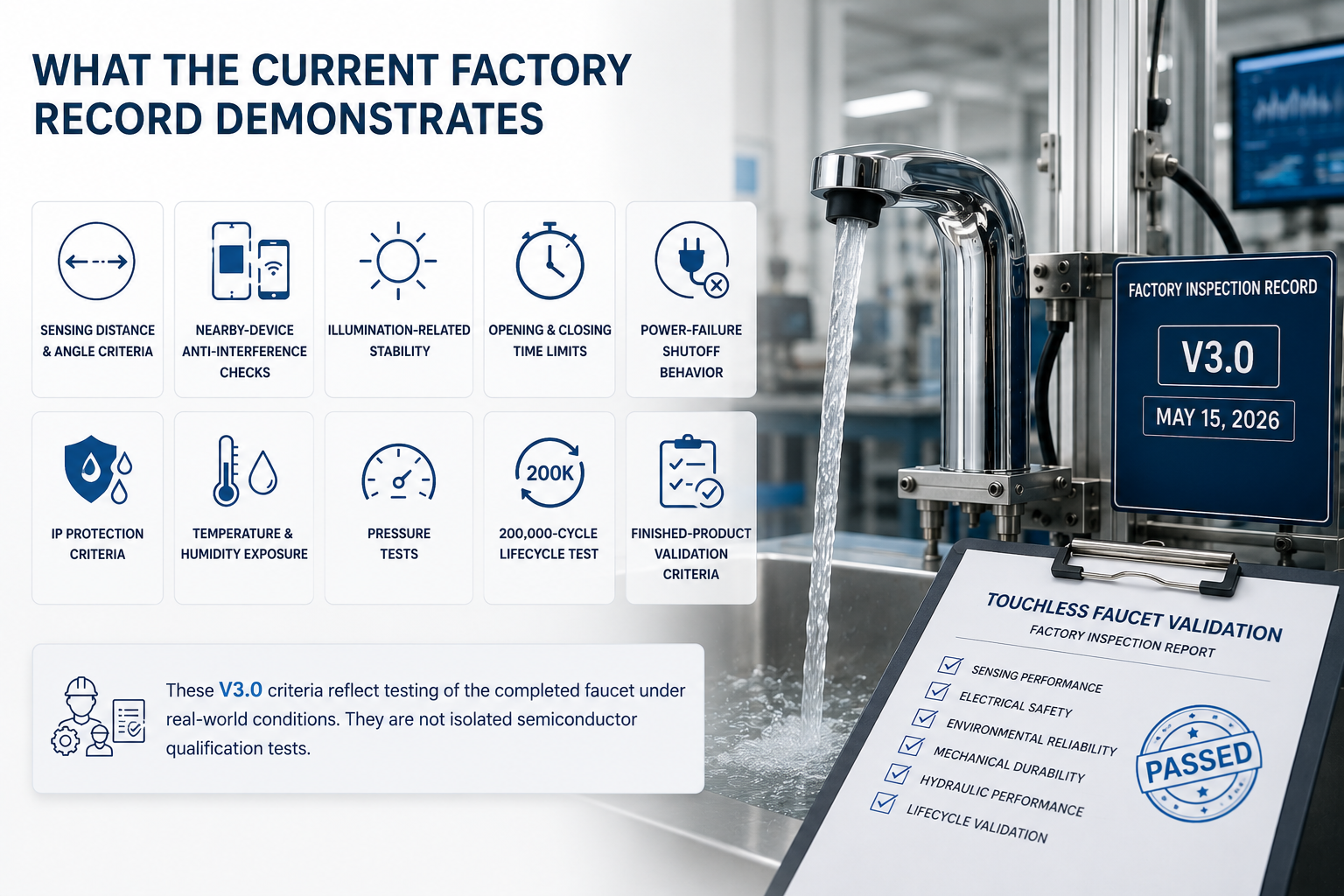 Lifecycle and operating scenario testing for commercial touchless systems
