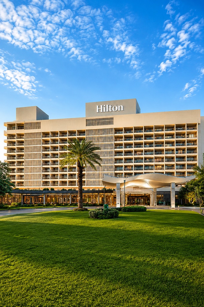 Hilton Los Angeles FontanaShowers hospitality bathroom project