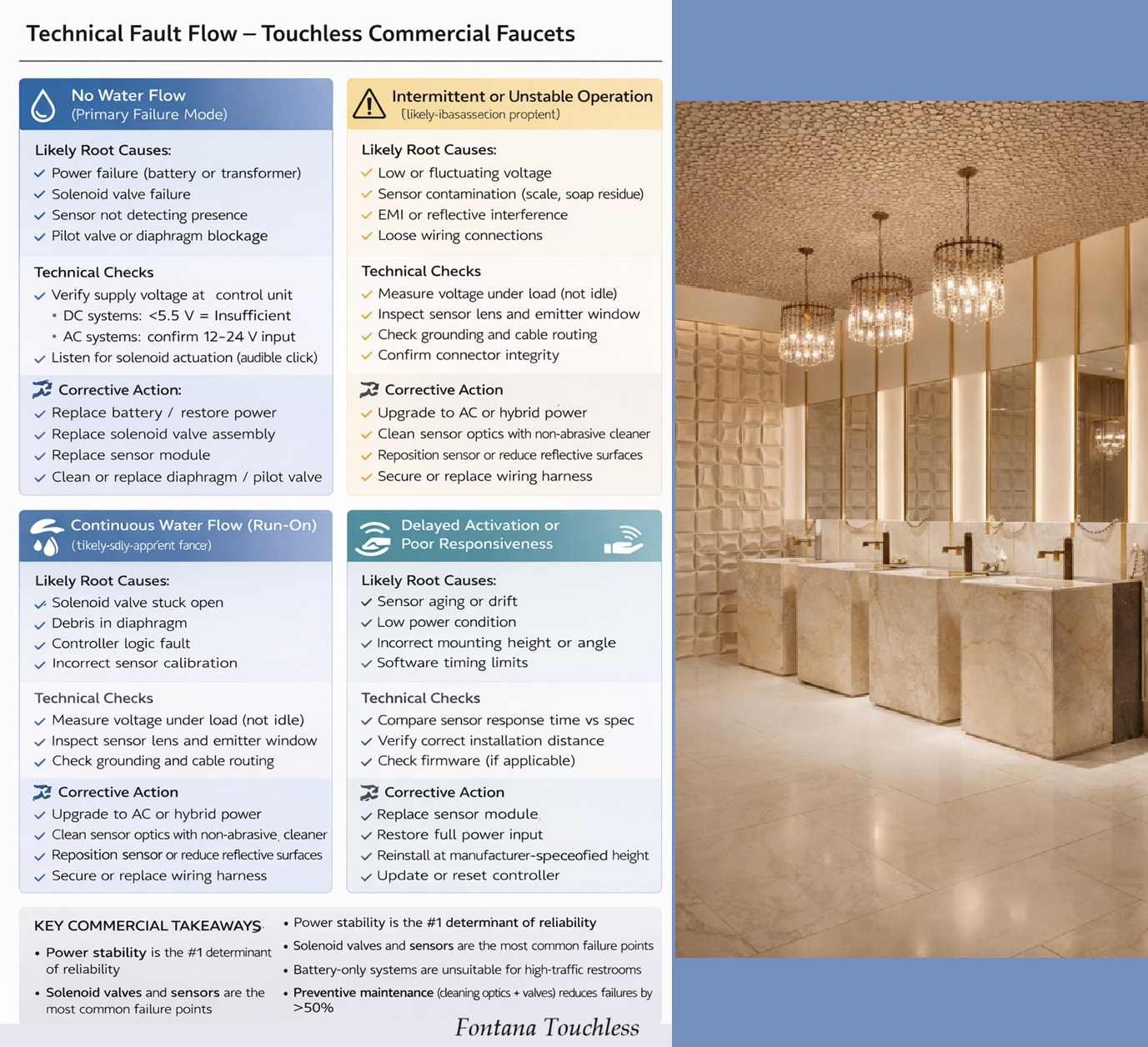 How to troubleshoot touchless faucets (diagnostics steps)