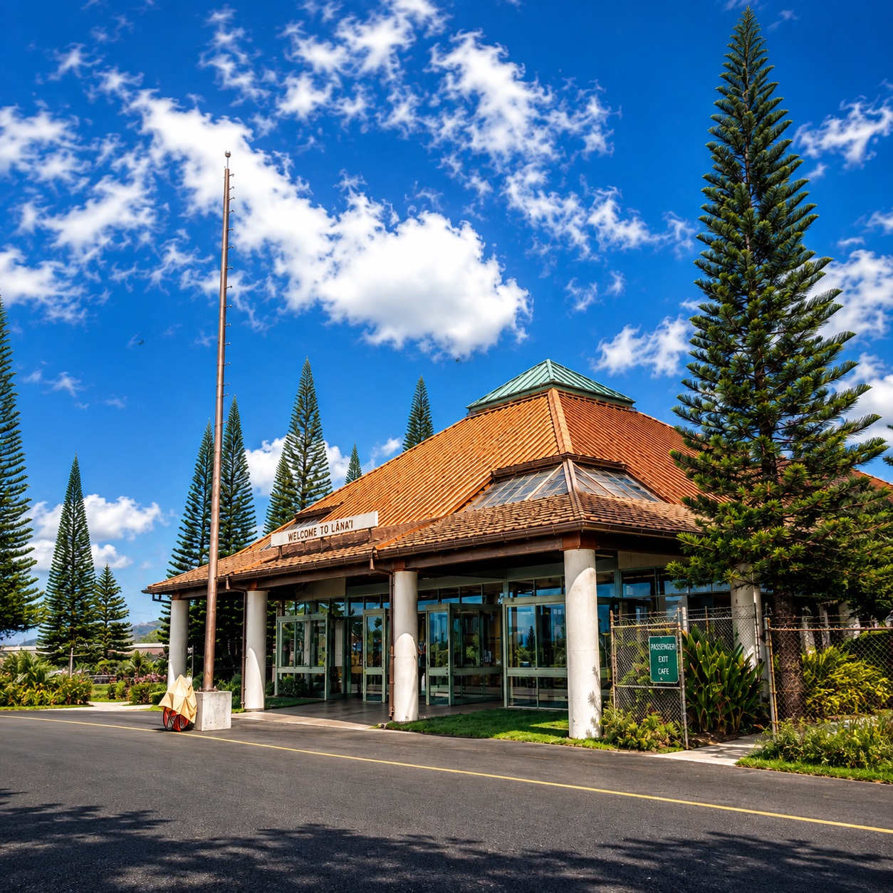 Lanai Airport commercial aviation project featuring FontanaShowers bathroom fixtures