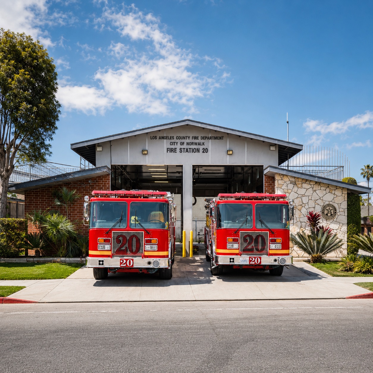 Los Angeles County Fire Station 20 commercial restroom project using FontanaShowers fixtures