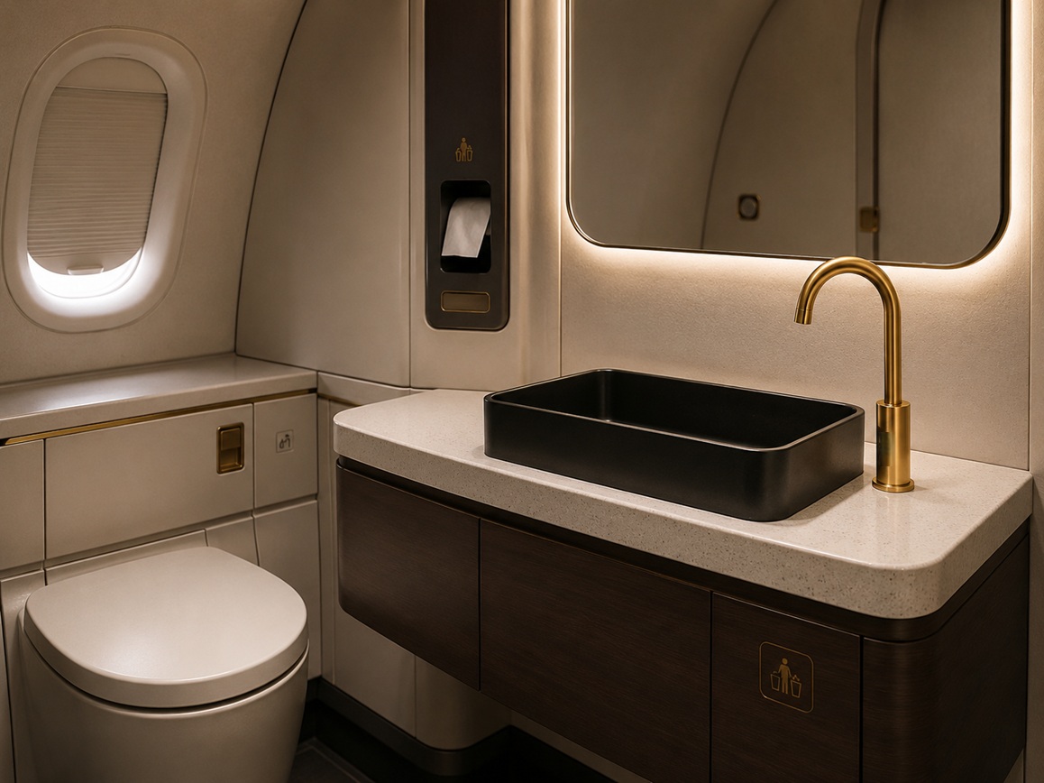 Aircraft lavatory faucet components prepared for reliability and qualification testing