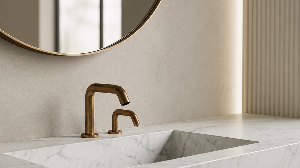 Fontana Bravat Brushed Nickel Touchless Automatic Commercial Sensor Faucet and Automatic Soap Dispenser
