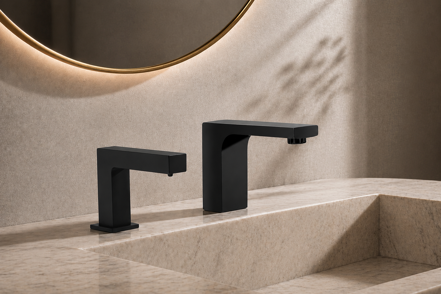 Matte black automatic touchless sensor faucet
