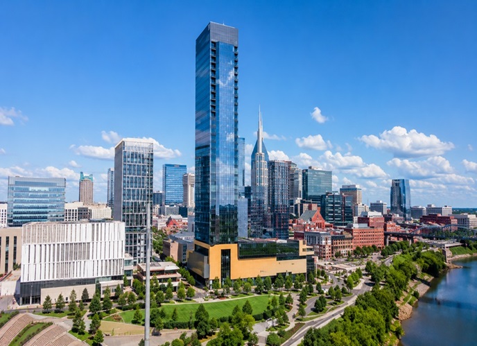 Four Seasons Nashville commercial hospitality project using FontanaShowers fixtures