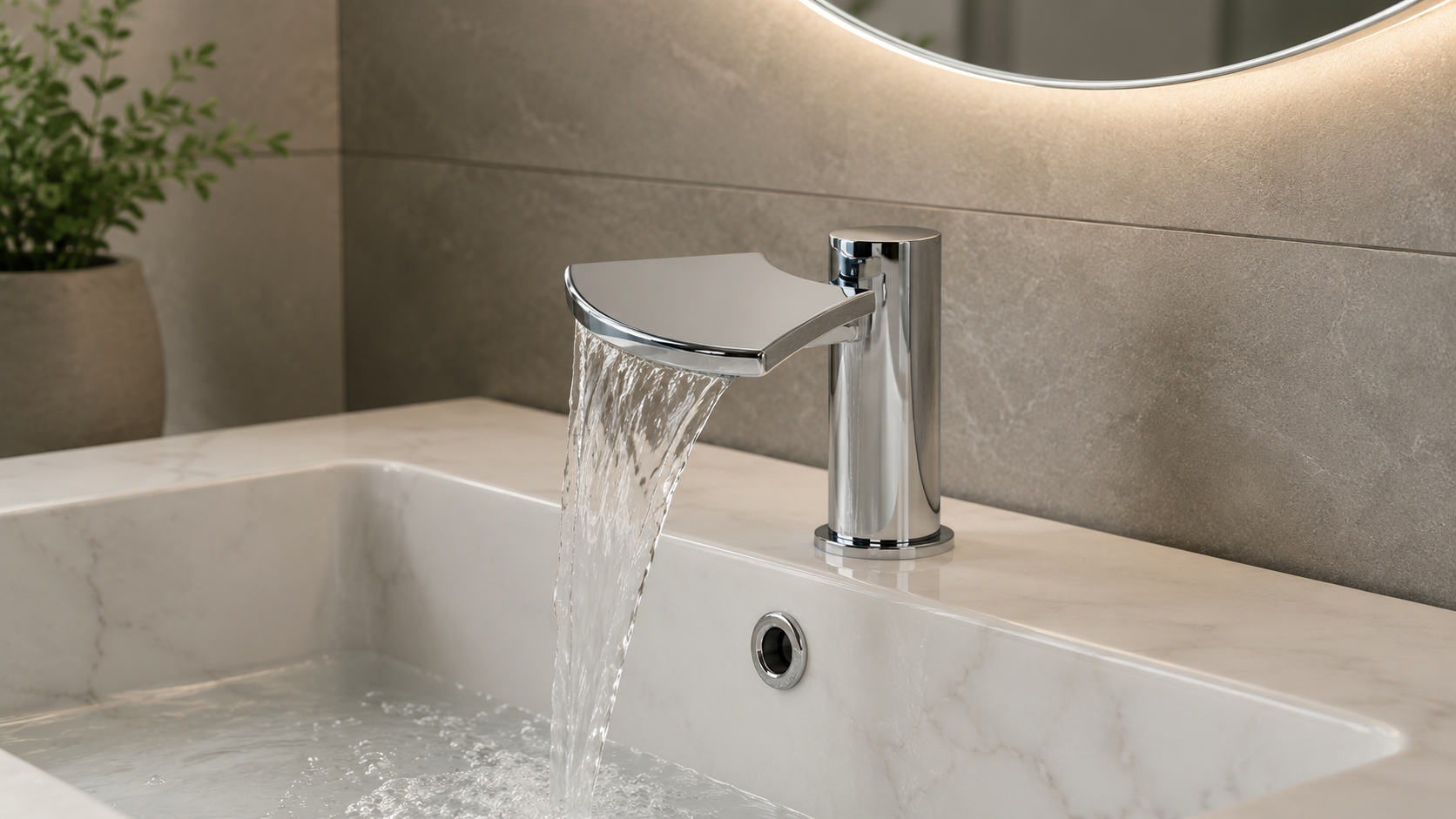 Fontana Florenza Chrome Commercial Automatic Motion Sensor Faucet FS6108E