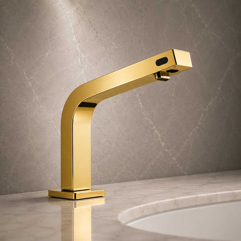 Fontana Milano polished gold touchless system