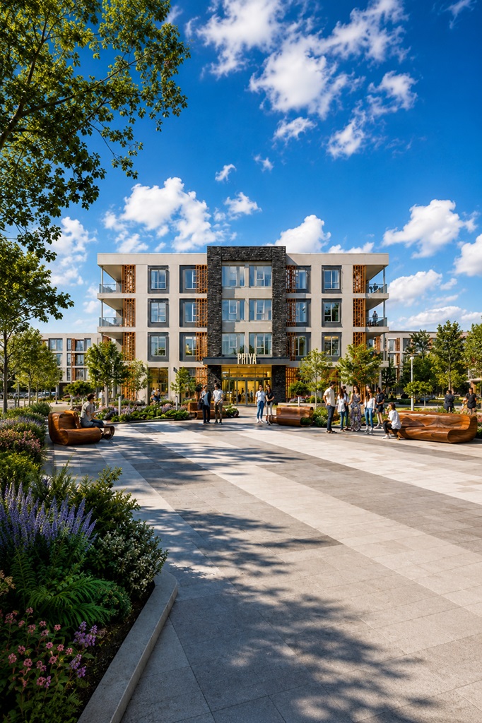 Priya Senior Living California FontanaShowers accessible bathroom fixture project