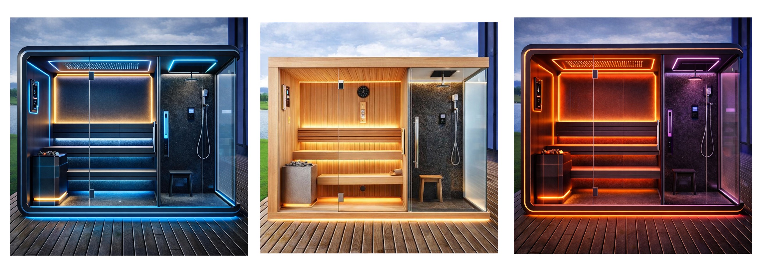 Luxury Sauna and Steam Shower Combo