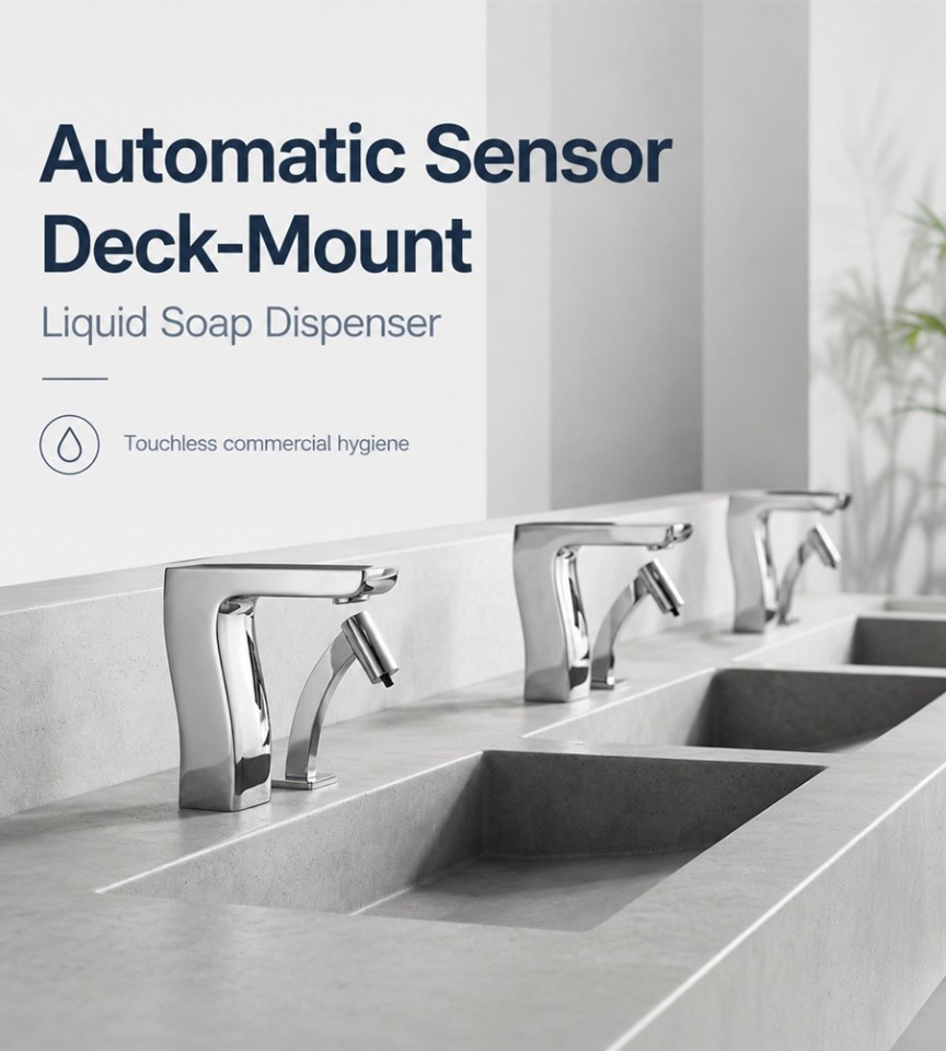 Automatic Sensor Deck Mount Liquid Soap Dispenser