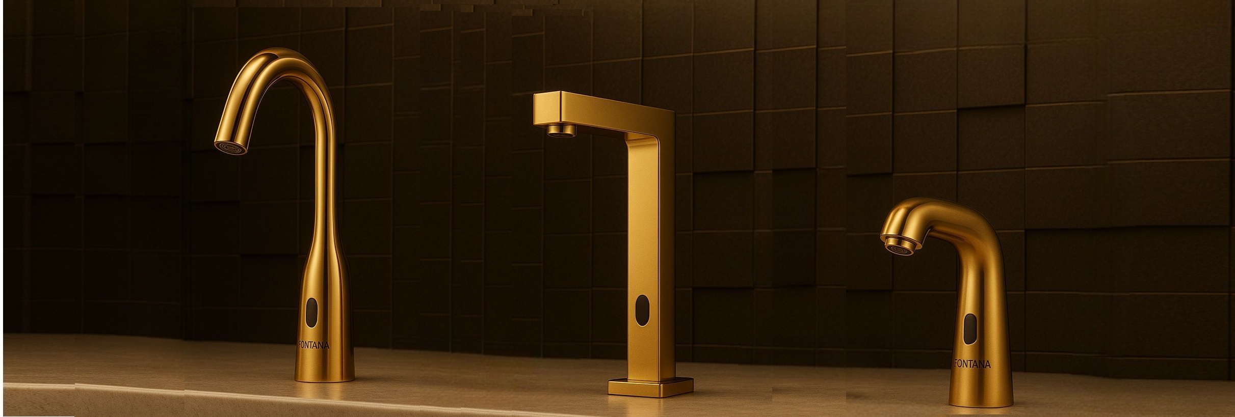 Commercial restroom touchless fixtures (gold series)
