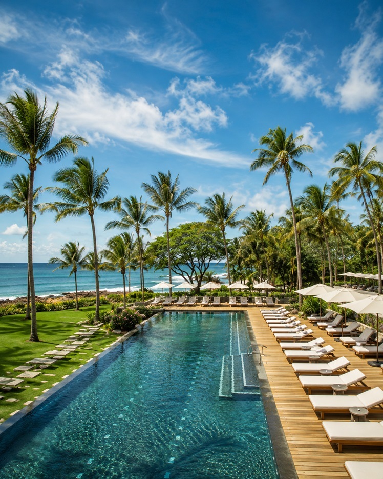 Four Seasons Hawaii luxury hospitality project featuring FontanaShowers commercial bathroom fixtures
