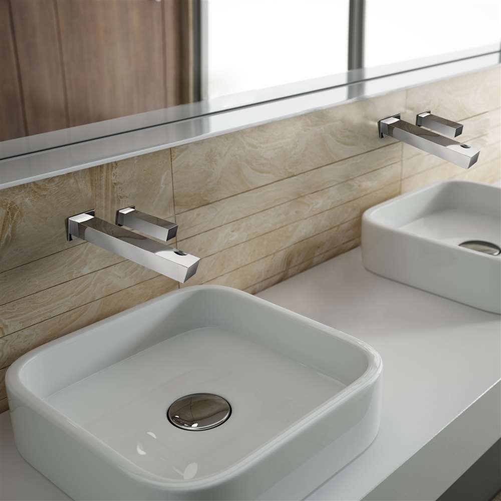 Chrome Finished Public Restroom Touchless Faucet