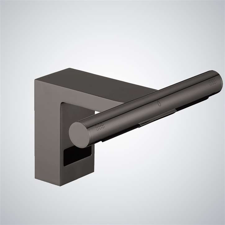 Fontana Venosa Gun Metal Gray Automatic Touchless Integrated Sensor Faucet with High Speed Hand Dryer