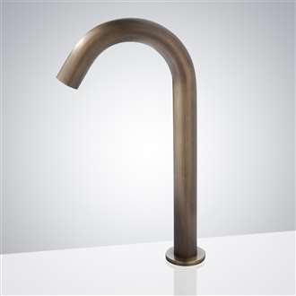 Fontana Matte Black Deck Mounted Touchless Faucet