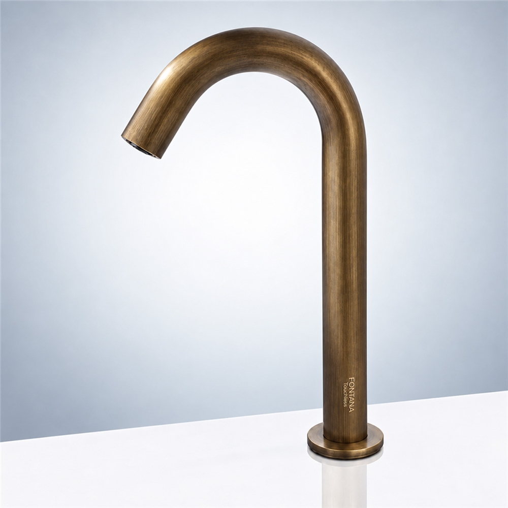 touchless bathroom faucet Fontana Antique Touchless Infrared Commercial Motion Sensor Faucet