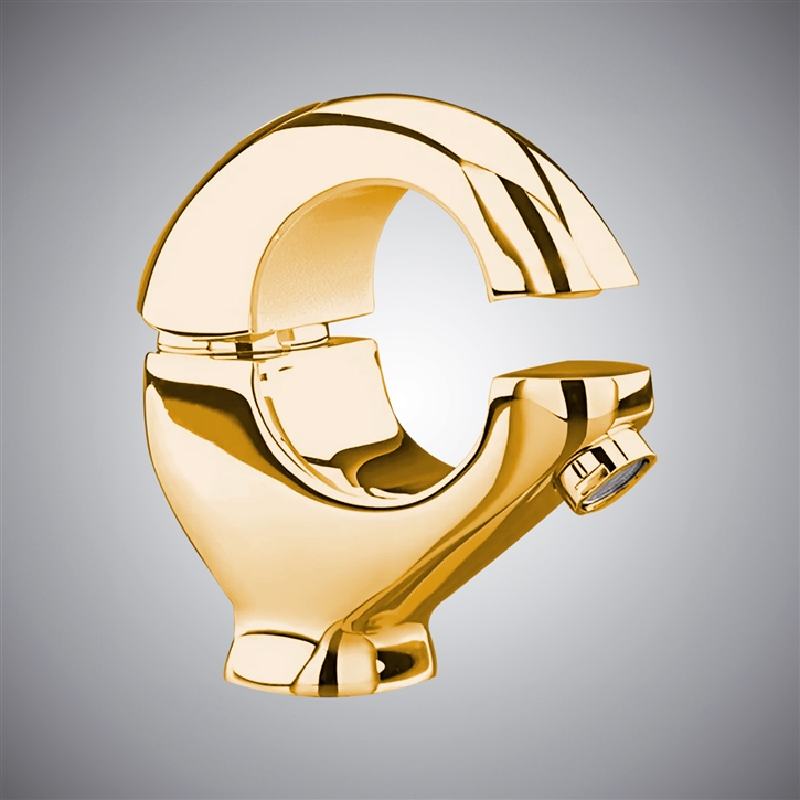 Fontana Monarc Gold Deck Mounted Basin Faucet