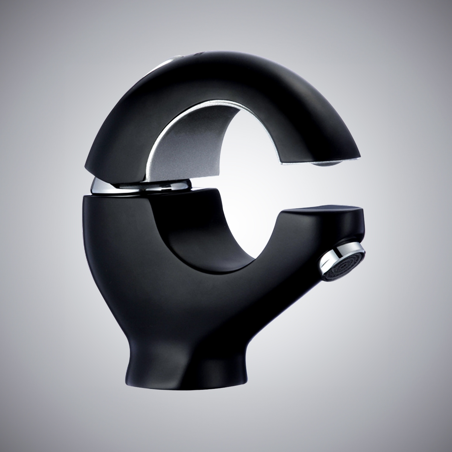 Fontana Monarc Matte Black Bathroom Faucet