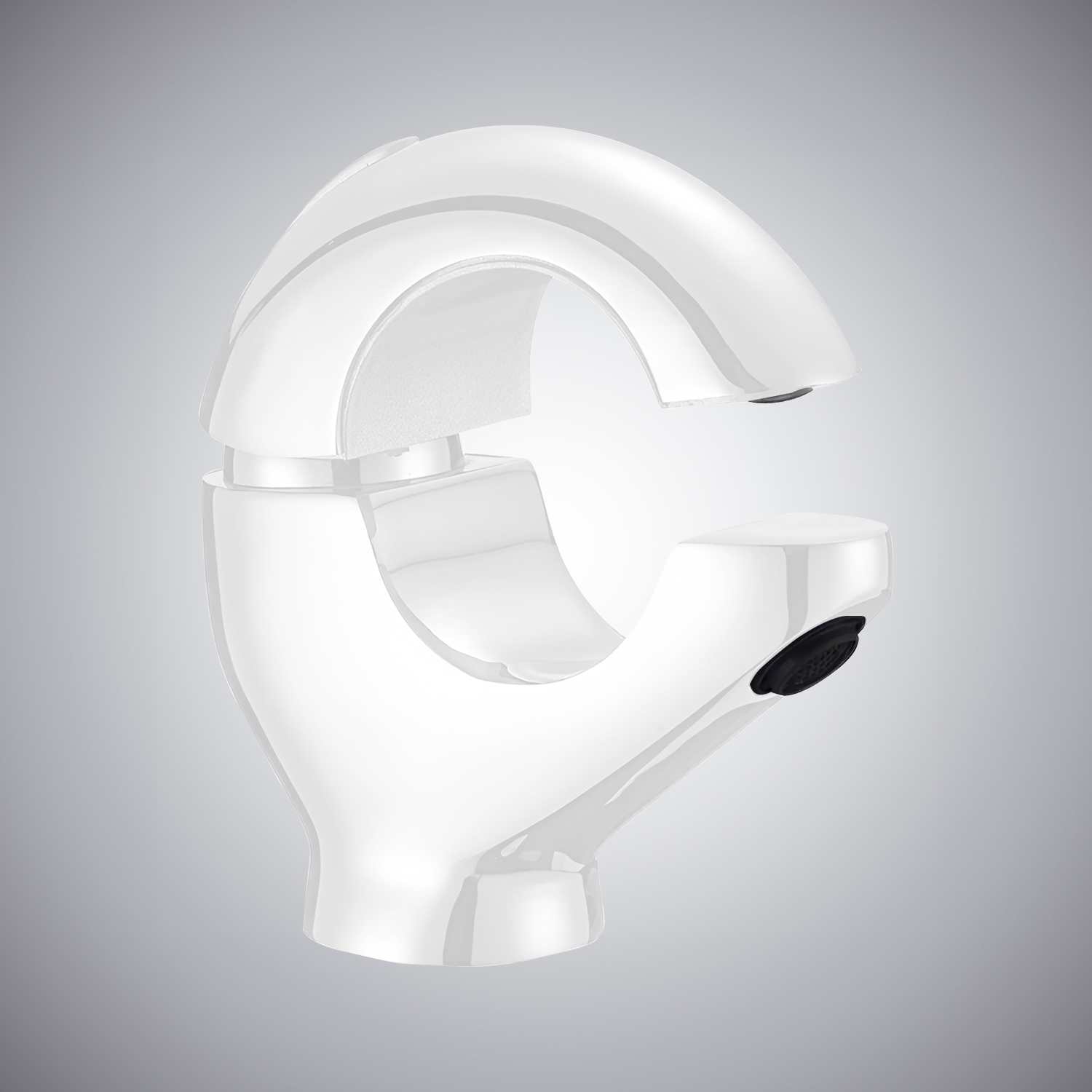 Fontana Monarc Matte White Finish Basin Faucet