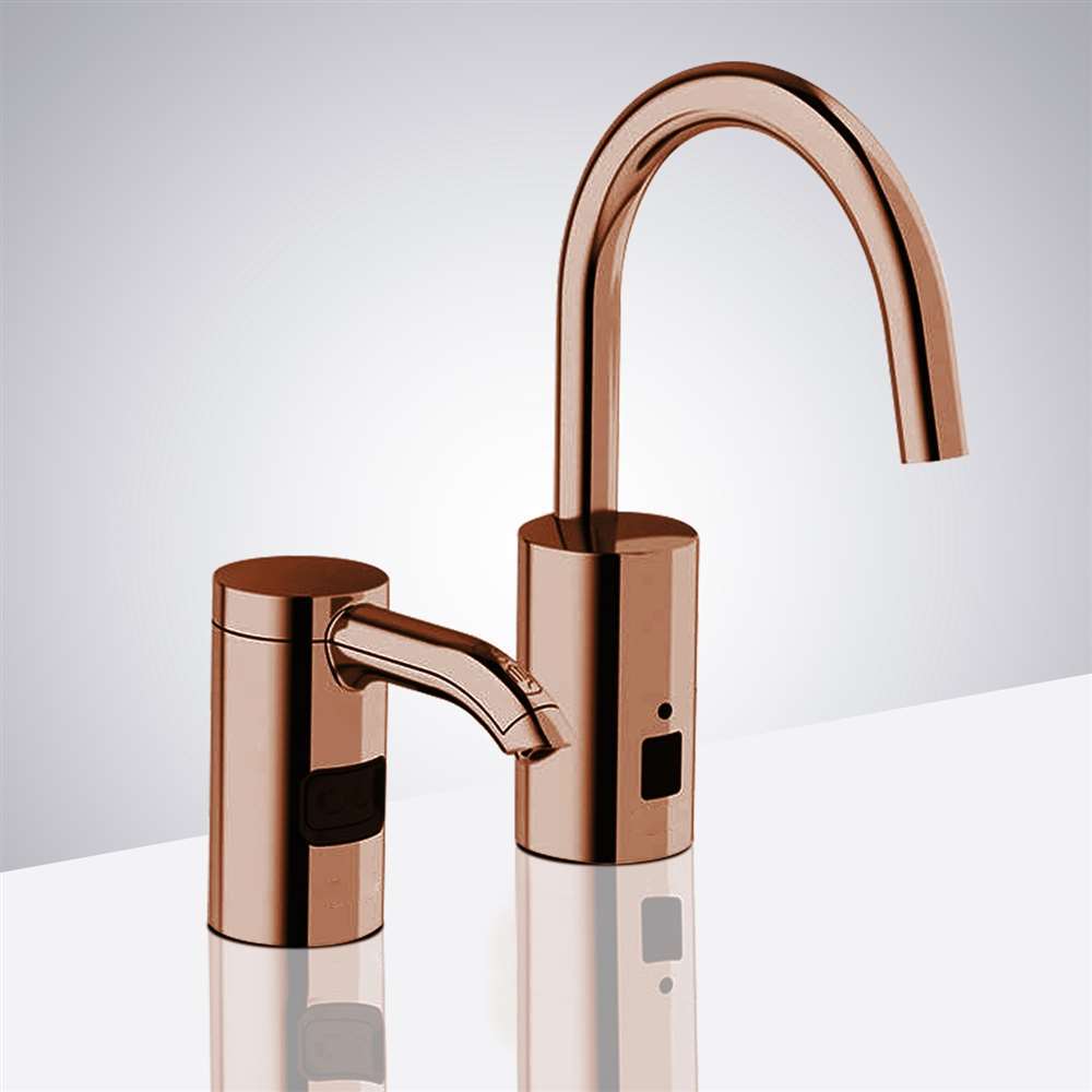 Fontana Rose Gold Commercial Automatic Motion Sensor Faucet
