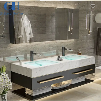 Bathselect Modern European White Wall Mounted Vanity Cabinet Set With Undercounter Basin Sink And Smart Mirror