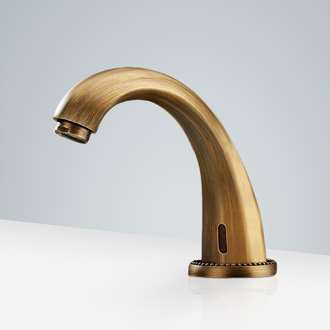 Fontana Brand vs Delta Automatic Faucet Venice Bronze Finish Bathroom Antique Automatic Motion Sensor faucet