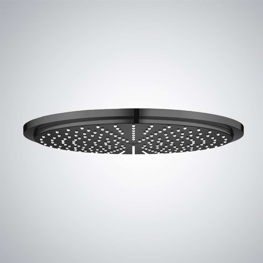 10 Inch Matte Black Round Rain Shower Head