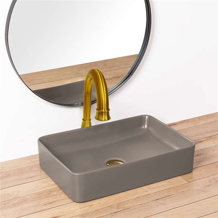 Fontana Vessel Sink and Touchless Motion Sensor Faucet Combo