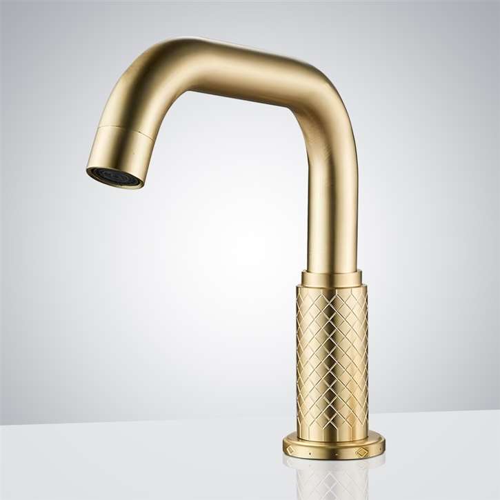 Fontana Brushed Gold Sensor Faucet Water Tap