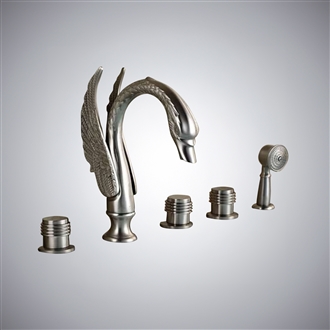Acerra Deck Mount Bathroom Bathtub Faucet Widespread Tub Mixer Taps